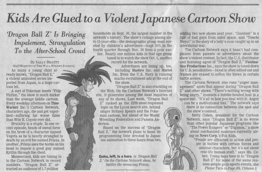 A now famous article from The Wall Street Journal published during the show's original airing in the 90's. It underscores how unique the show was compared to anything else on children's television at the time.